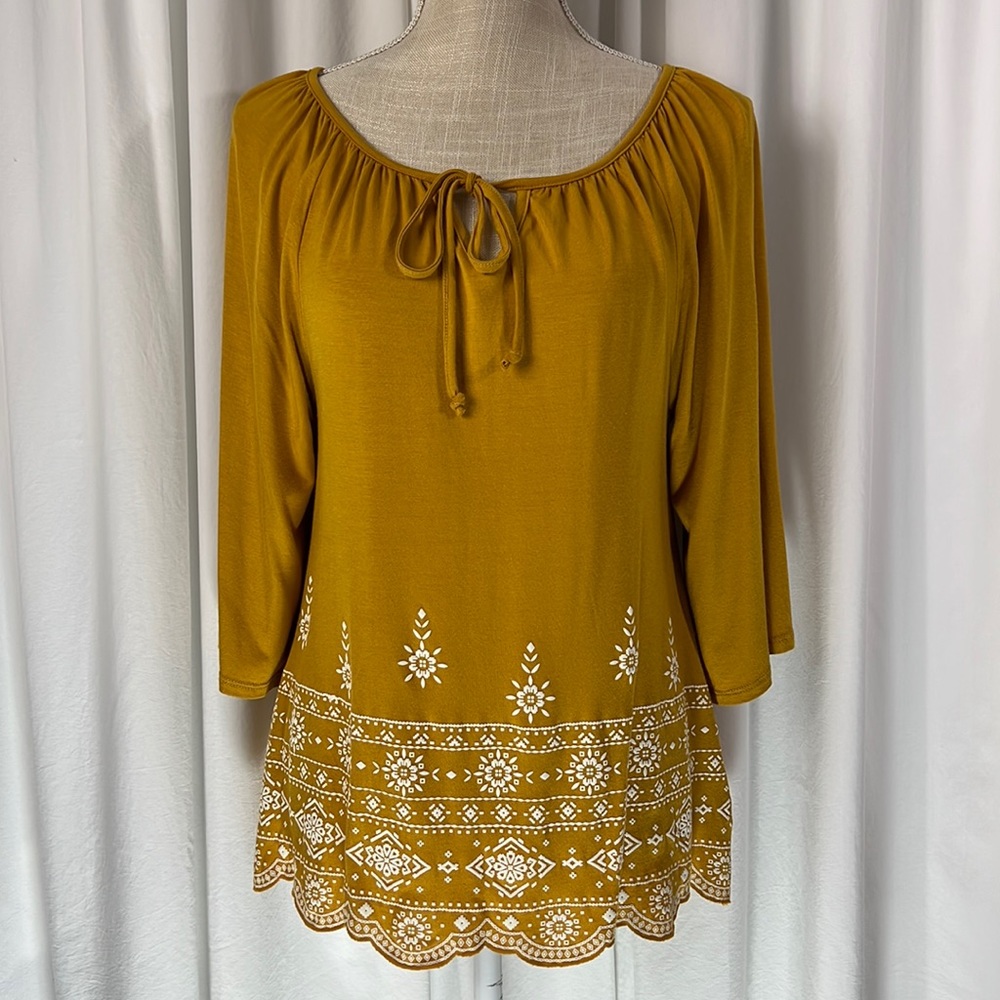 ECLA M Mustard Yellow Blouse